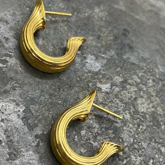 New Anthropologie x MM Druck Teja Hoop Earrings - Picture 6 of 13